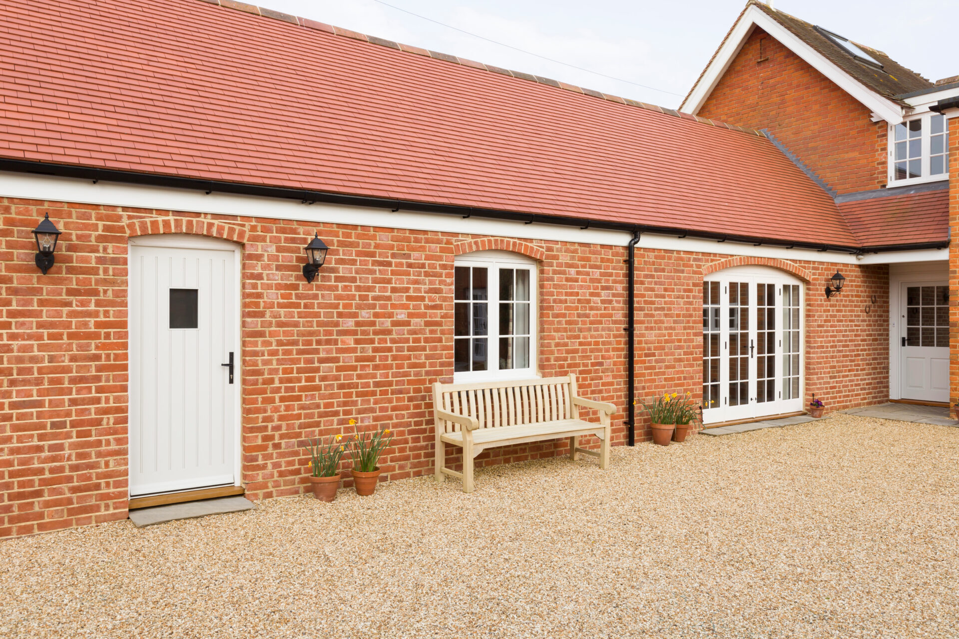 Home extension or addition, UK barn conversion to provide a single storey granny annexe, annex